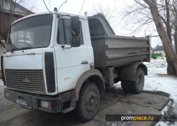 Маз 555102 самосвал объем кузова