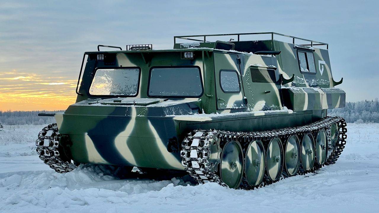 Бортоповоротный вездеход на гп газ-71