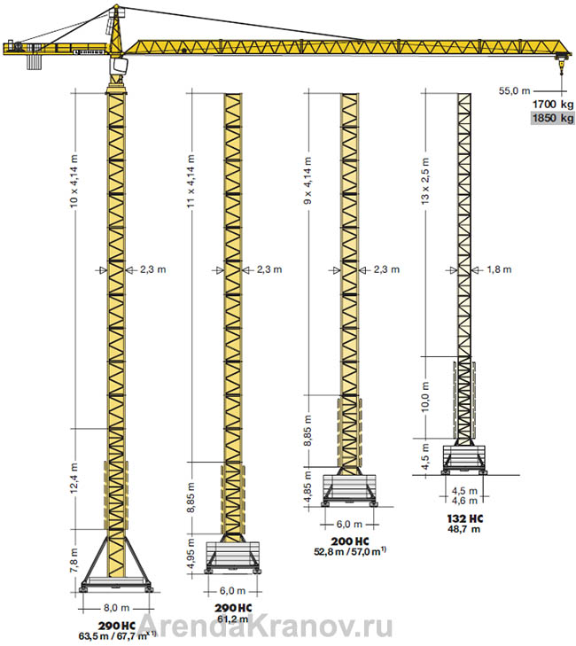 Инструкция по эксплуатации башенного крана liebherr 132ec h8: монтаж и демонтаж в 100 шагах