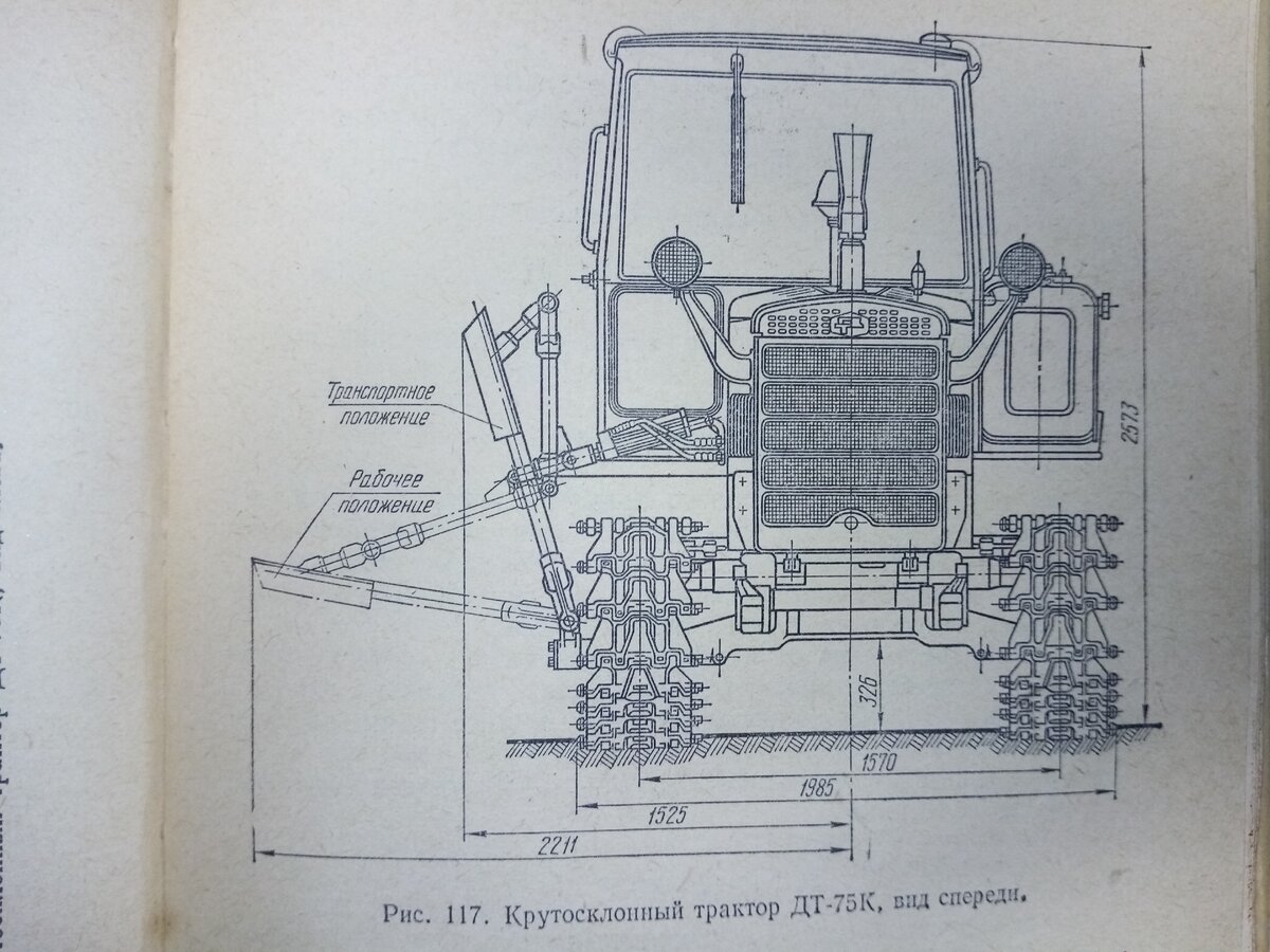 Бульдозер дт-75 — устройство и характеристики