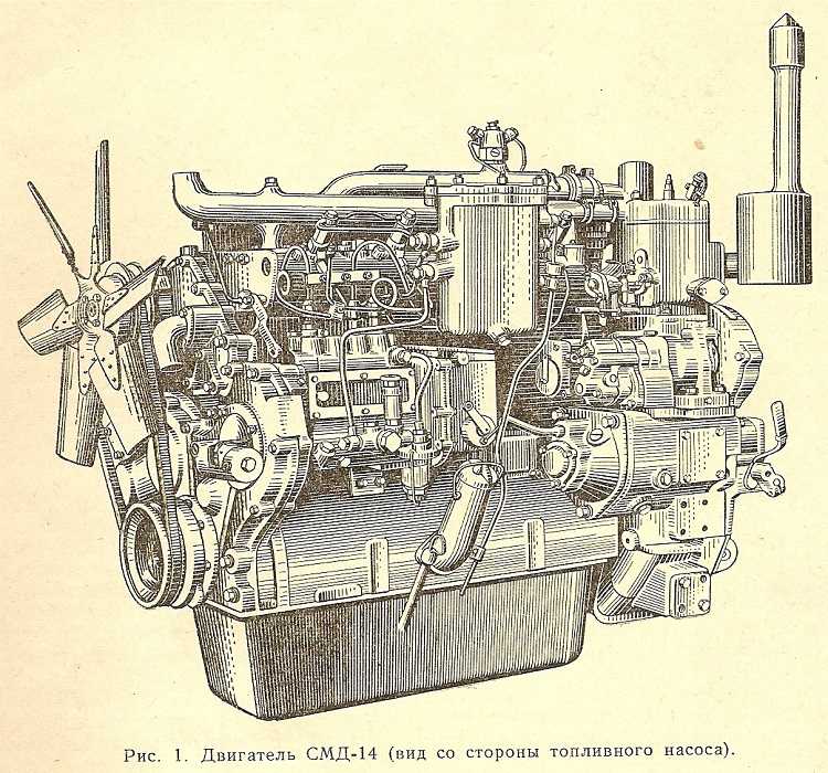 Технические характеристики двигателя смд-14