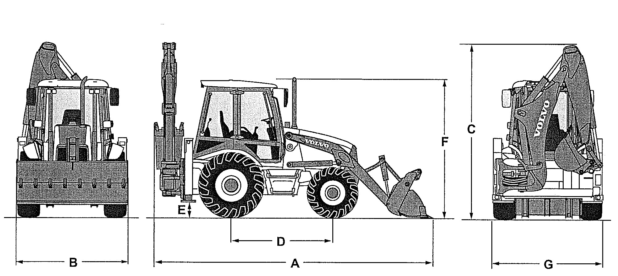 Экскаватор вольво (volvo) bl71b и bl61b: технические характеристики фронтального погрузчика, модельный ряд