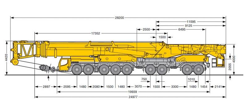 Кран Liebherr LTM 11200 1200 тонн
