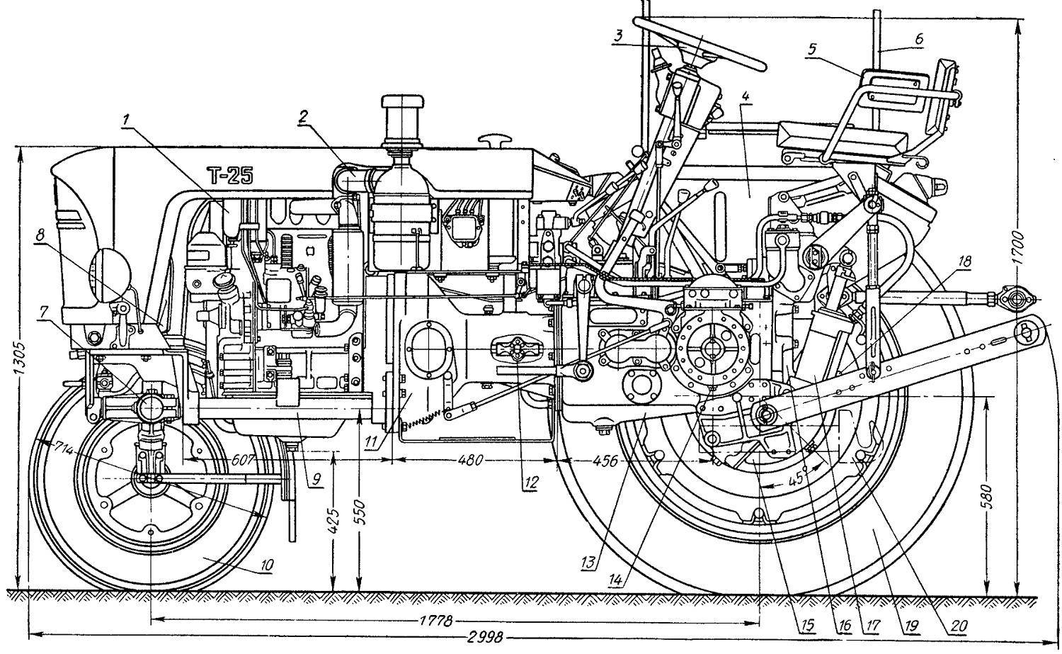 Трактор т-16 «шассик» — возможности, конструктивные особенности