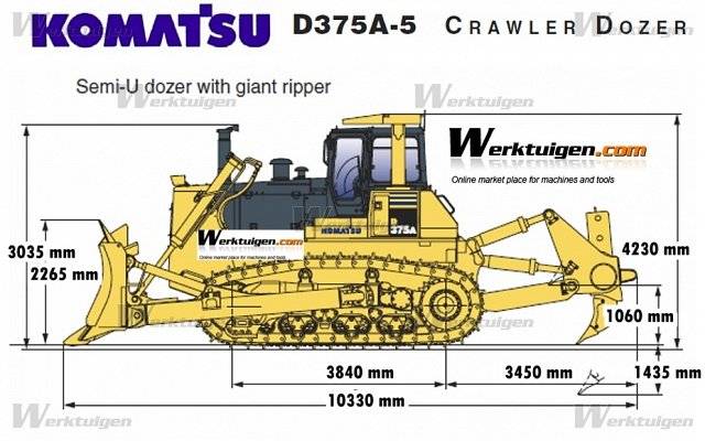 Komatsu d275a-5: технические характеристики