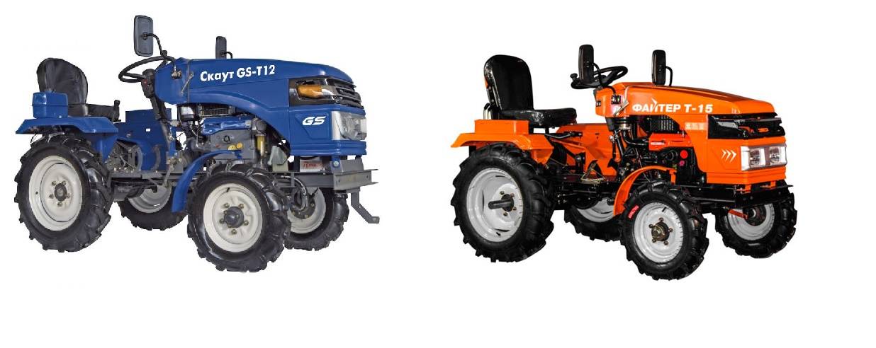 Мини-трактора скаут, модельный ряд — технические характеристики