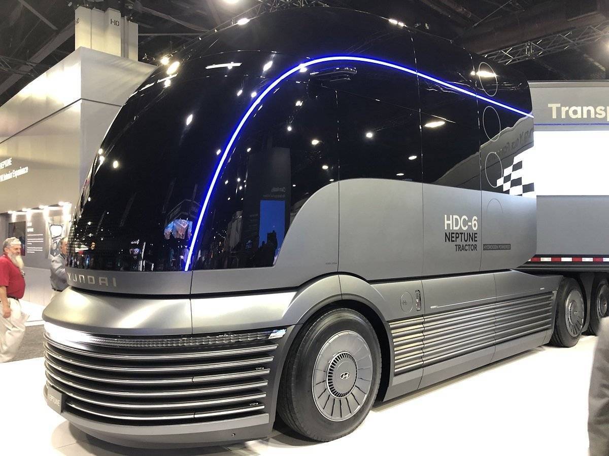 Hyundai envision eco-friendly semi-trucks with hdc-6 neptune concept
