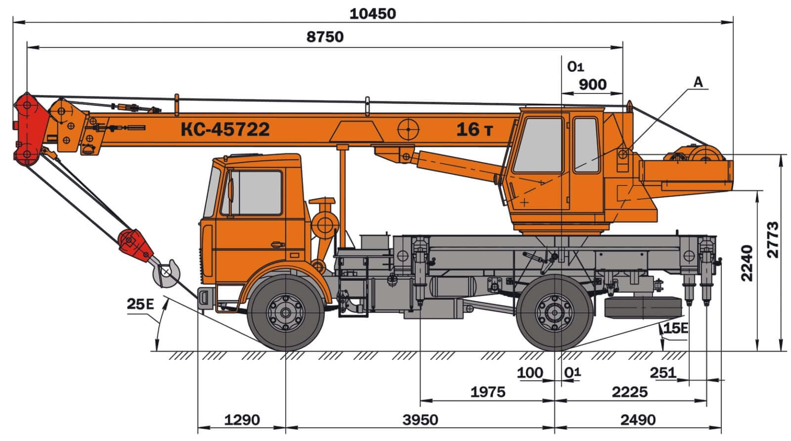 Кран кс 45717 ивановец 25 тонн — технические характеристики