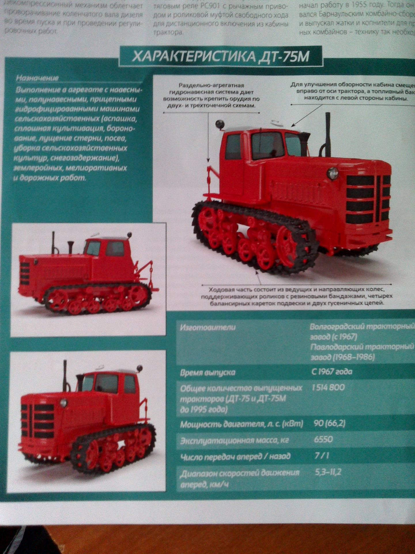 Гусеничные тракторы дт-75 и 75м: производство, характеристики, производители