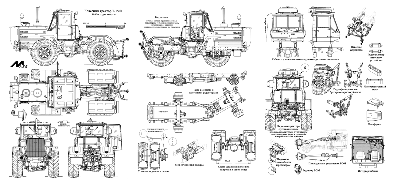 Т-150к: технические характеристики трактора, история, обслуживание, модификации