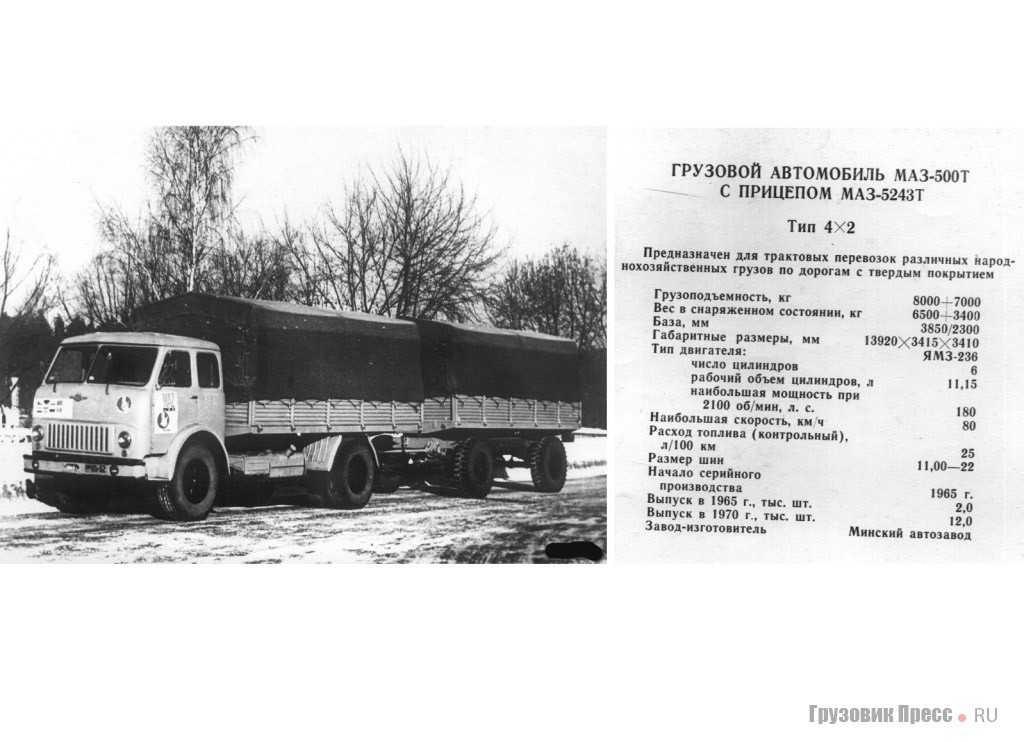 Популярный седельный тягач маз-504 – avtotachki