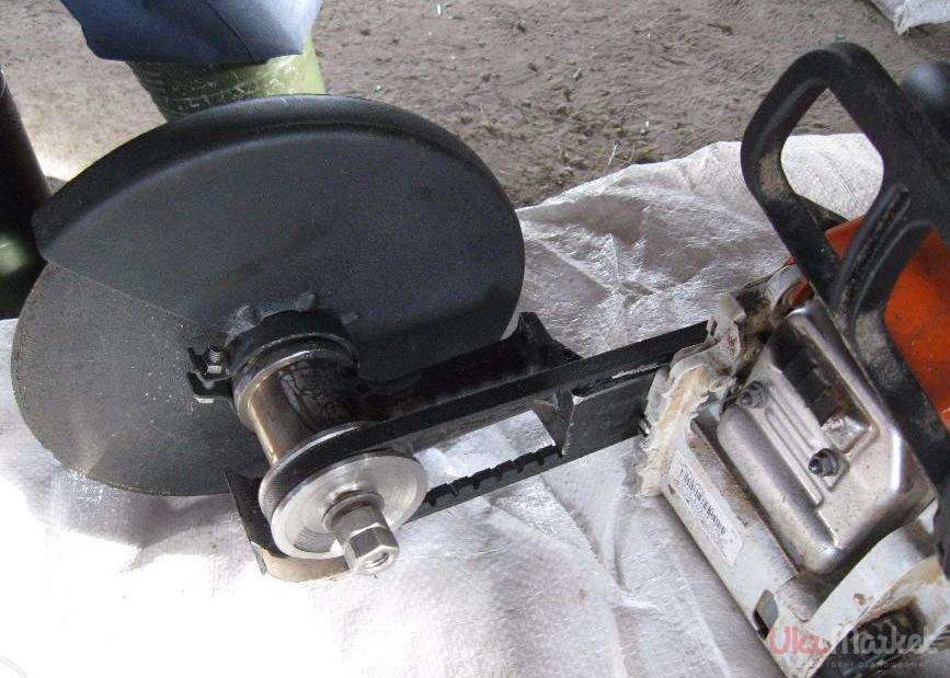 Насадка на бензопилу болгарка своими руками