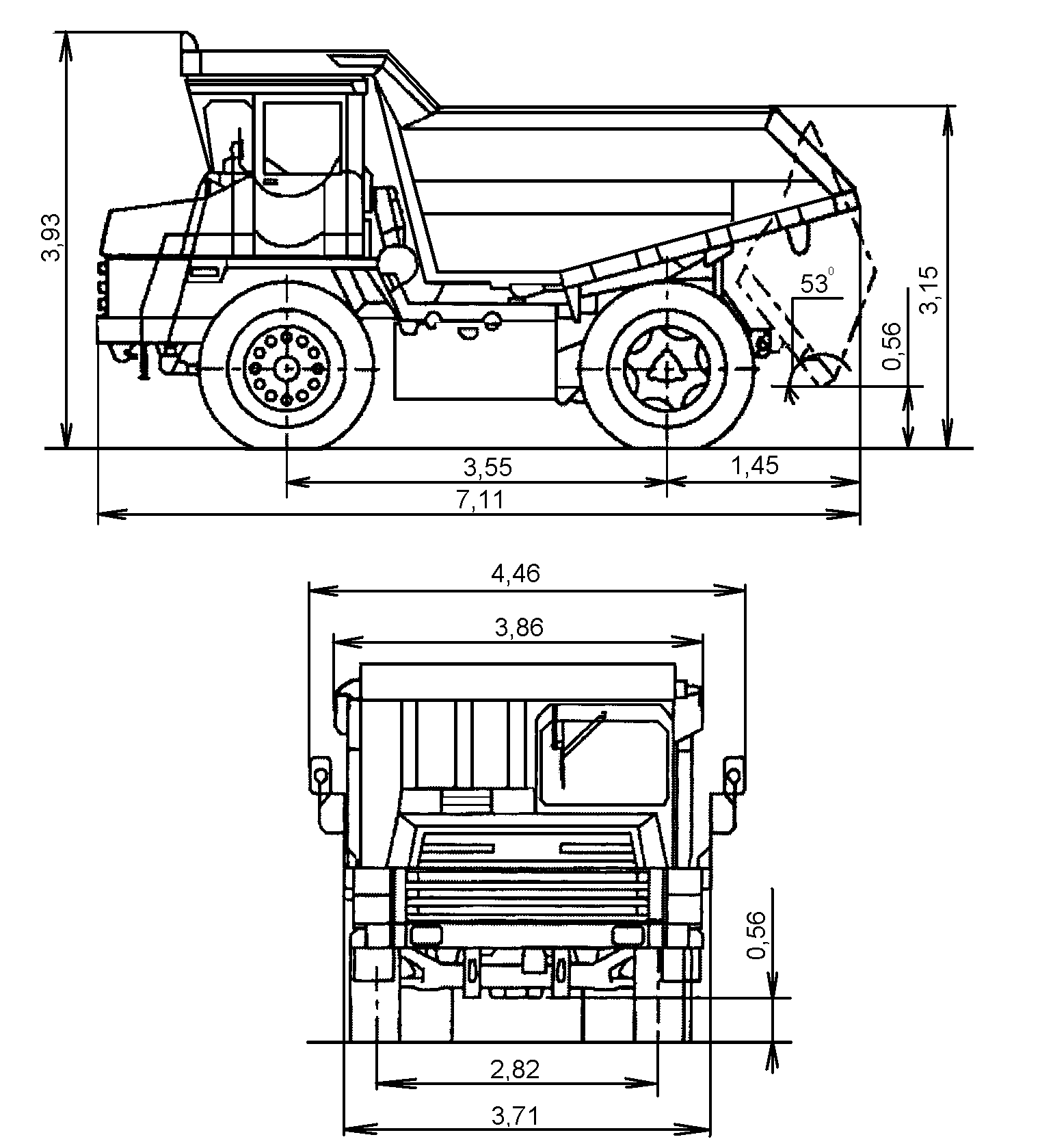 Самосвал белаз 7540