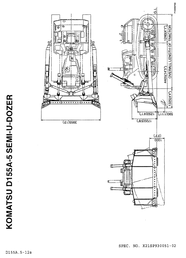 Бульдозер komatsu d155a 5 технические характеристики