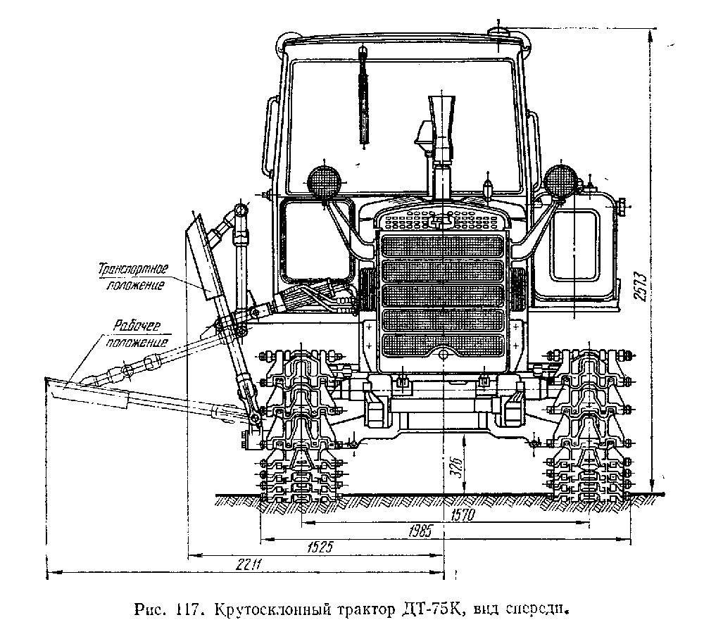 Трактор дт-75дерс2 с бульдозерным оборудованием дз-42 - каталог спецтехники