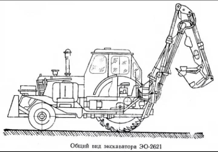 Экскаватор эо 2621 - тракторист