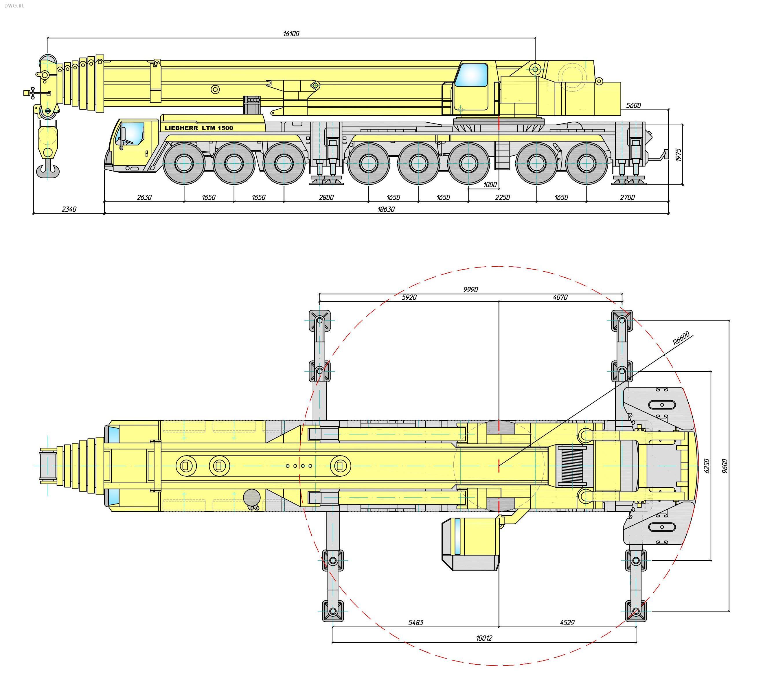 Автокран liebherr ltm 1500технические характеристики