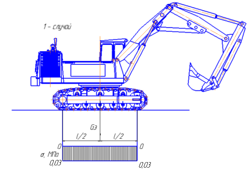 Чертеж экскаватора