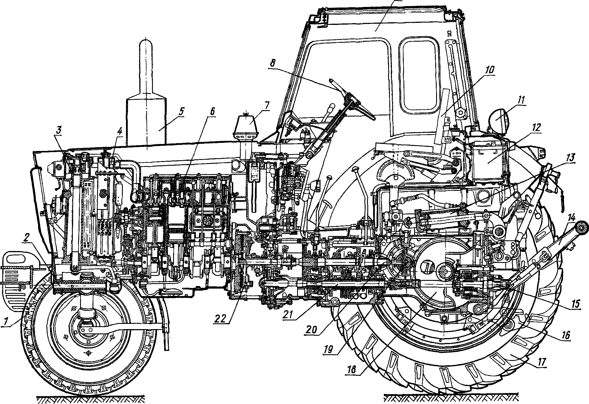Трактор юмз-6: технические характеристики