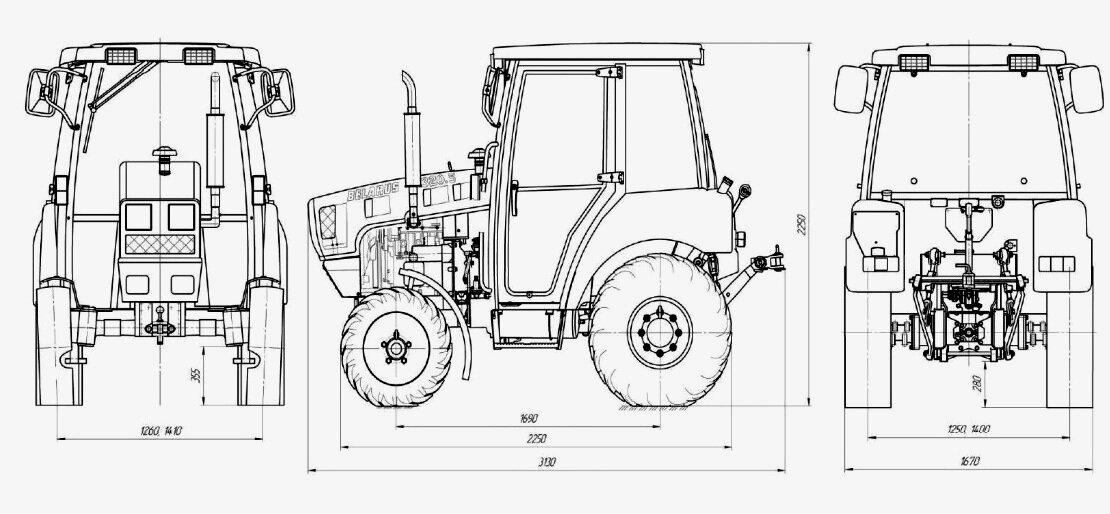 Устройство трактора мтз-80: ходовая часть, двигатель, трансмиссия