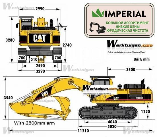 Caterpillar 320dl: технические характеристики