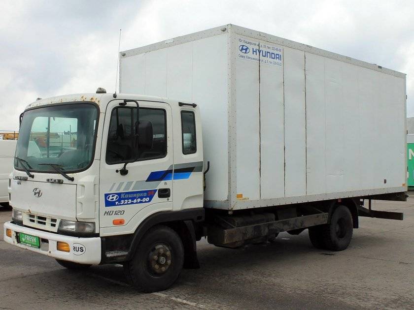 Среднетоннажный грузовик hyundai hd120
