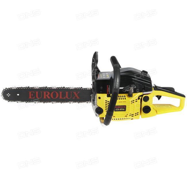 Характеристики популярных бензопил Евролюкс (Eurolux) GS-4516 и GS-5220