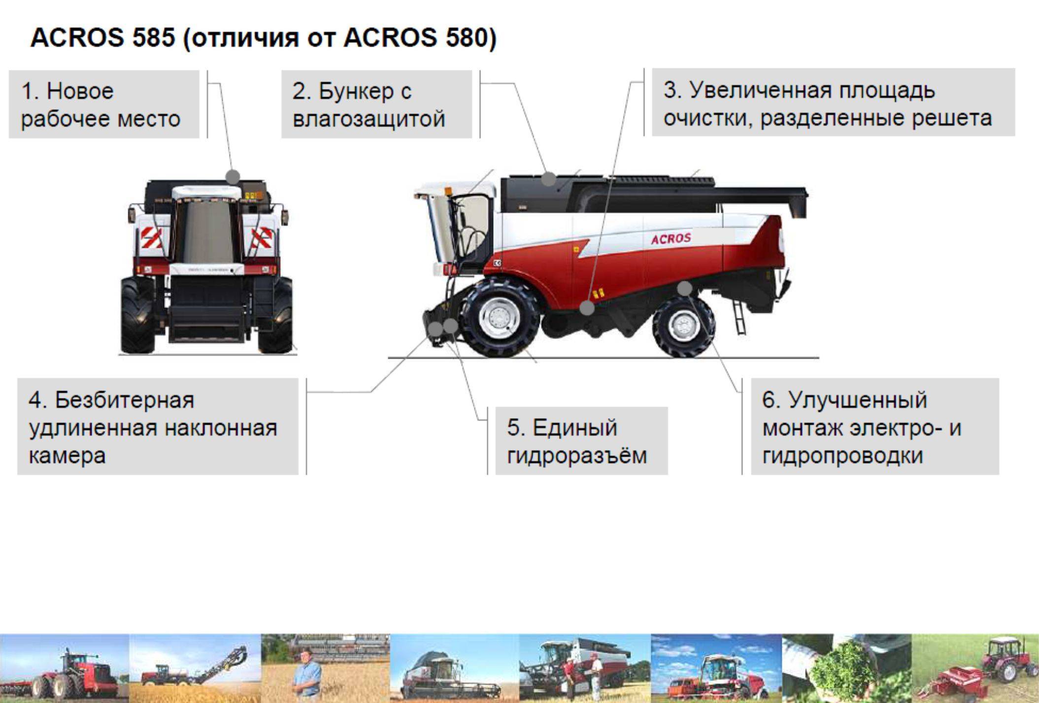 Acros 580 - rostselmash - pdf catalogs | technical documentation | brochure