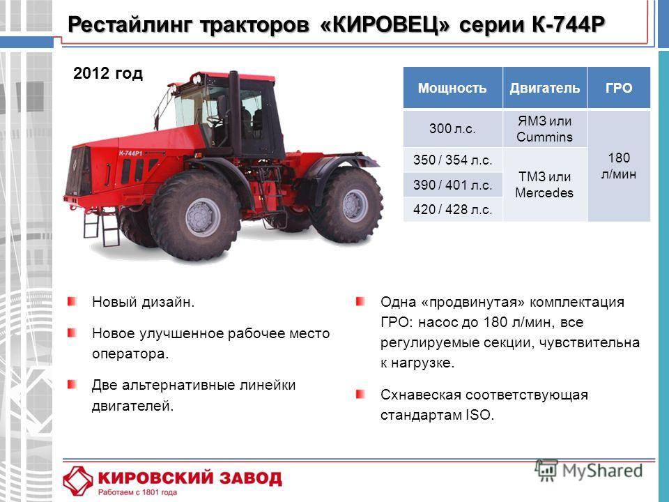 Трактор к-744