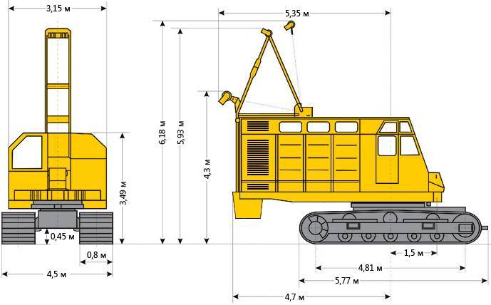 Гусеничный кран рдк-250