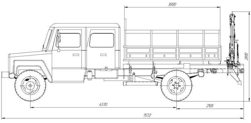 Автомобили газ-3308