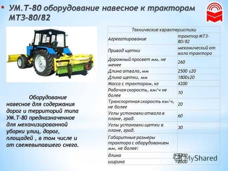 Техническое описание мтз 80. характеристики трактора мтз 80 и 82.