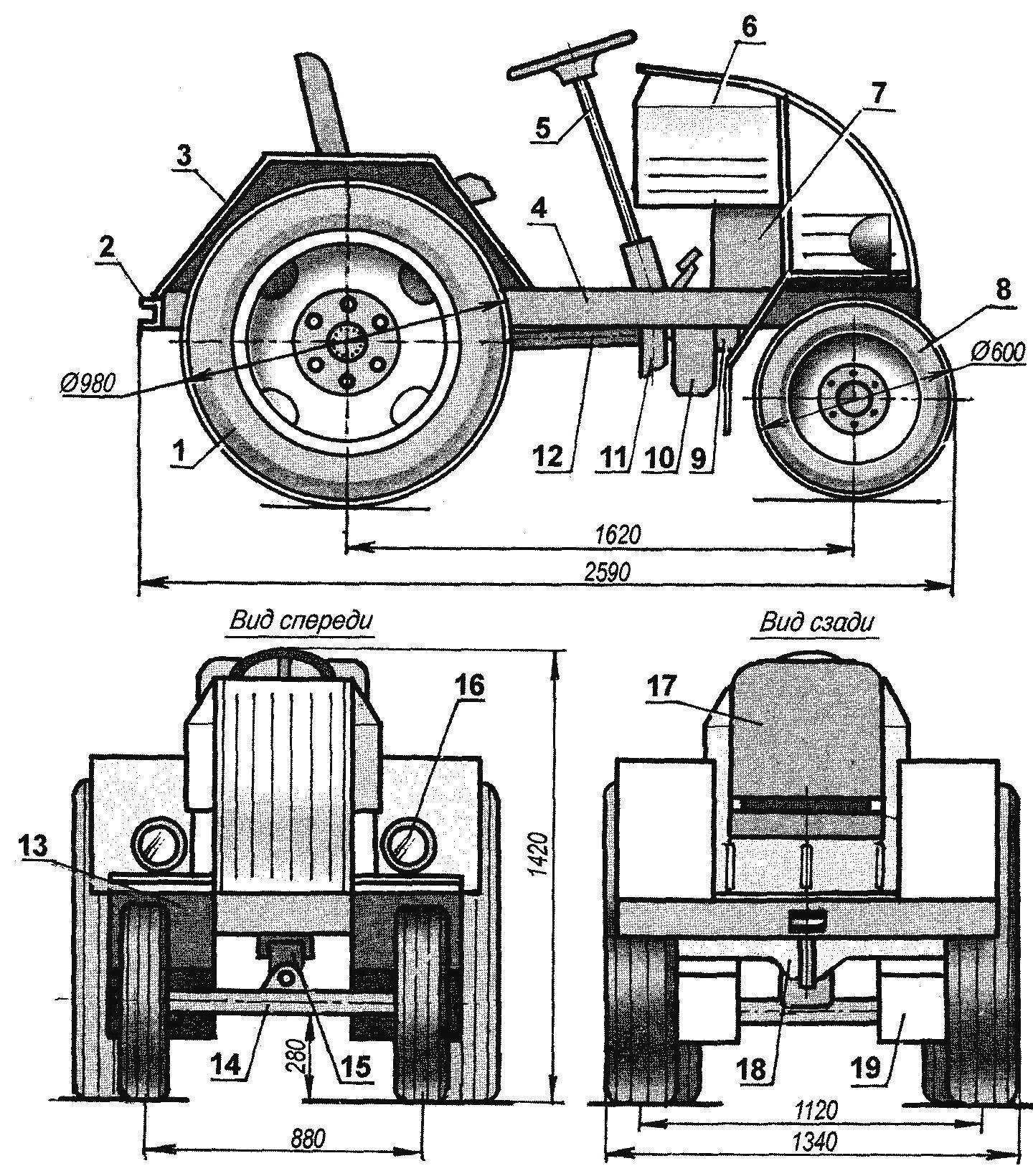 Как сделать мини-трактор и навесное оборудование своими руками: виды плугов и изготовление навески на трактор
