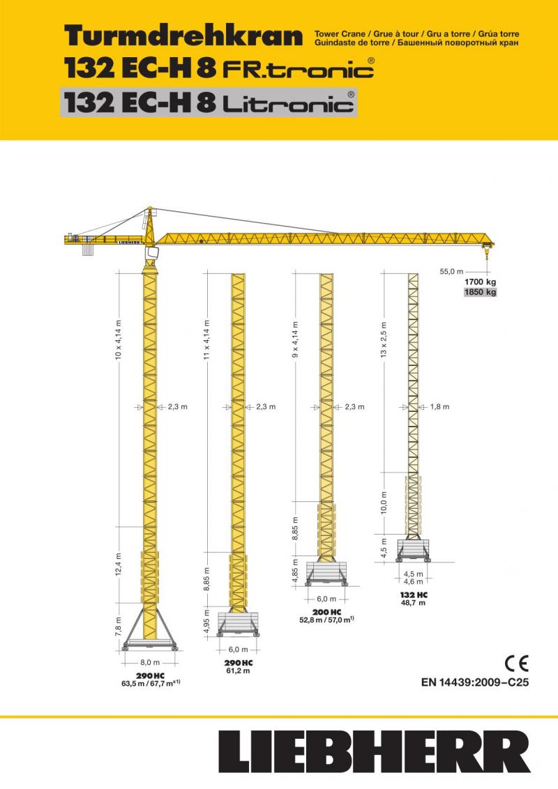 Башенный кран «либхер»: принцип работы и основные технические характеристики, башенный кран liebherr 132 ec-h8 – устройство и характеристики