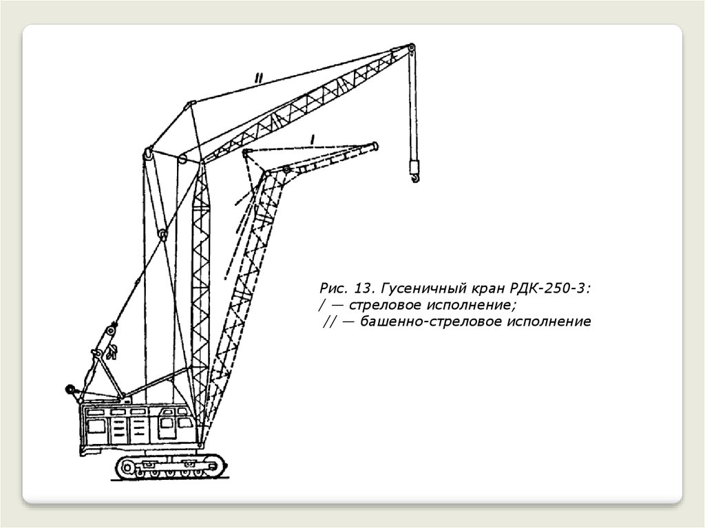 Габаритный гусеничный кран рдк-250м